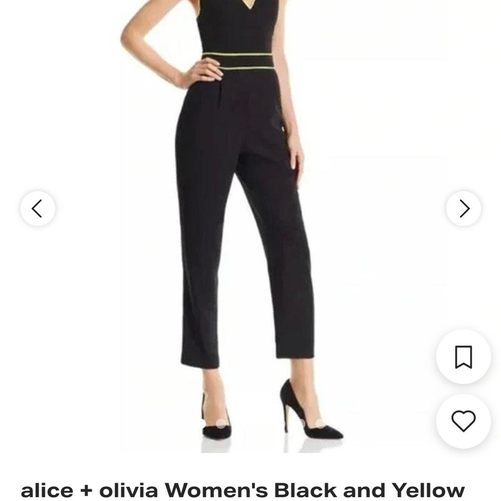 Alice and Olivia Black Jumpsuit